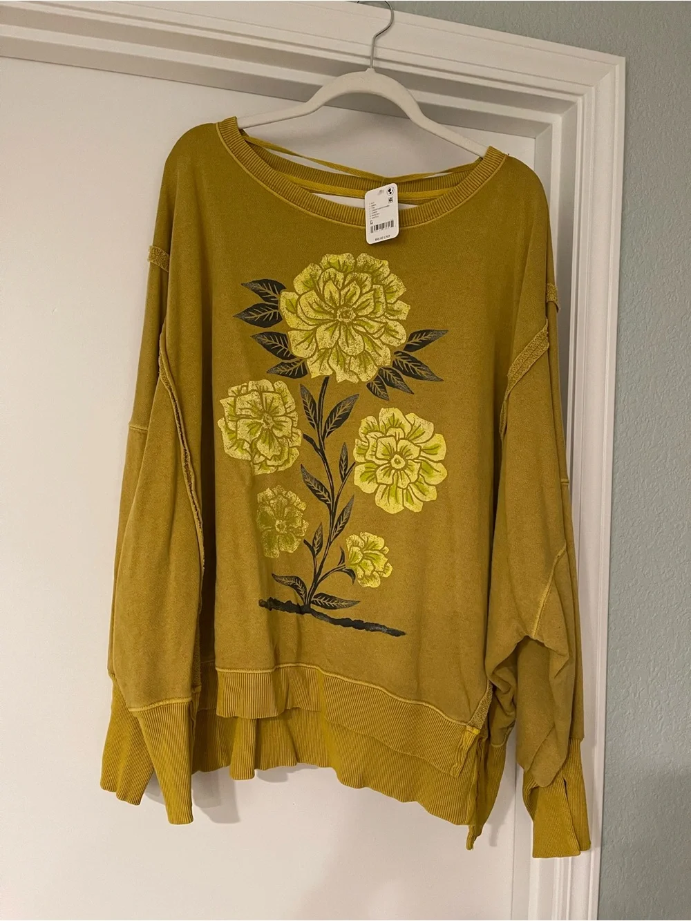 Free People We the Free Lemon Party Camden Sweatshirt